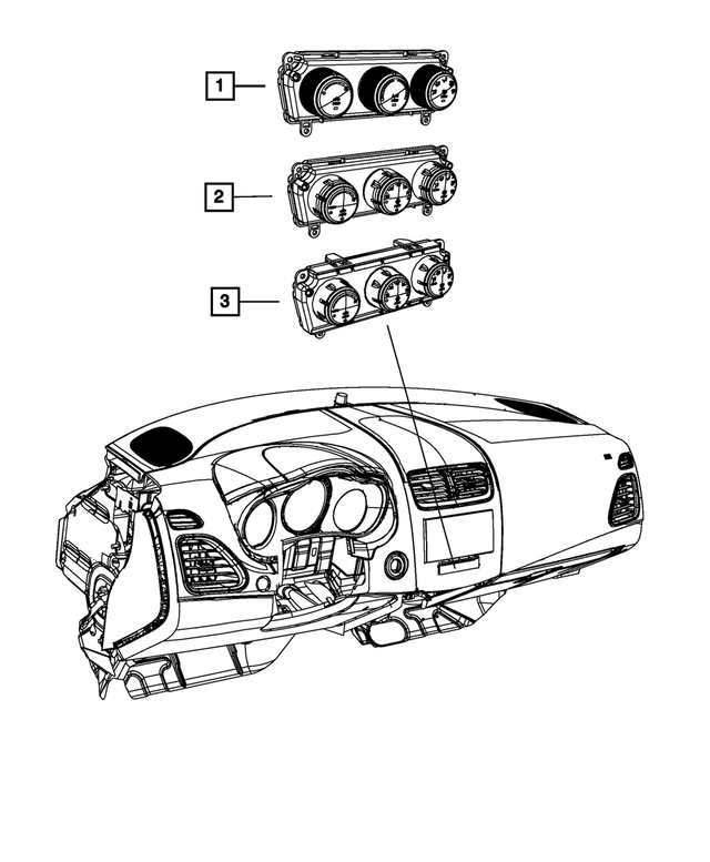 55111888AH - Electrical: A/c And Heater Control for Mopar Image image