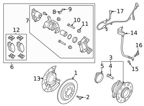 Rear Brakes for 2025 Kia K5 #0
