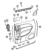 7TF811A6AB - : Sliding Door Trim Panel, Right for Mopar Image