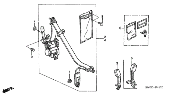 Seat Belts for 2004 Acura NSX #0
