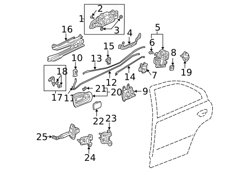 Lock & Hardware for 2005 Honda Civic #0