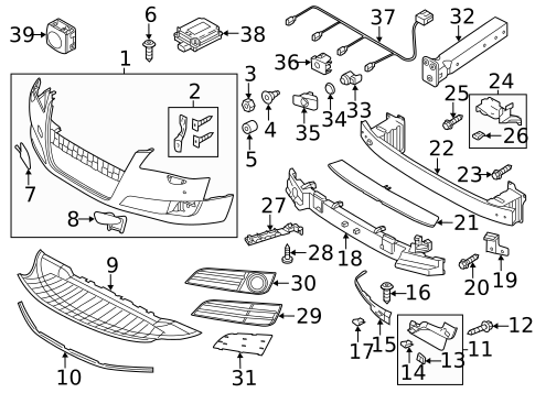 Bumper & Components - Front for 2013 Audi S8 #0