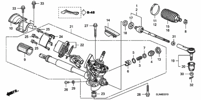 P.S. Gear Box (Eps) for 2007 Honda Fit #0
