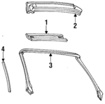 F4ZZ7602565A - : Weatherstrip Retainer for Ford Image