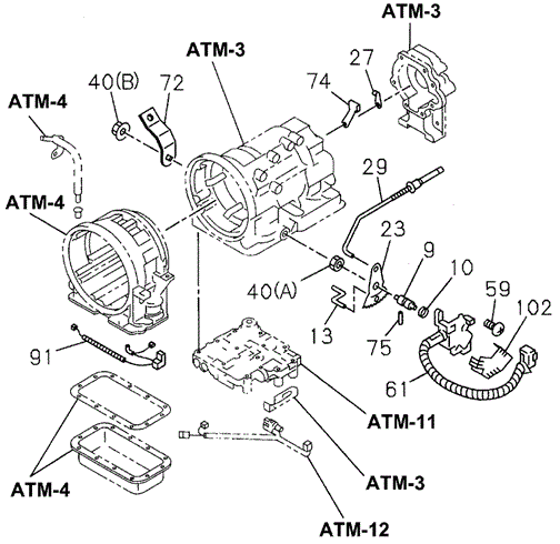 AT Transmission Inhibitor Switch for 1997 Honda Passport #0