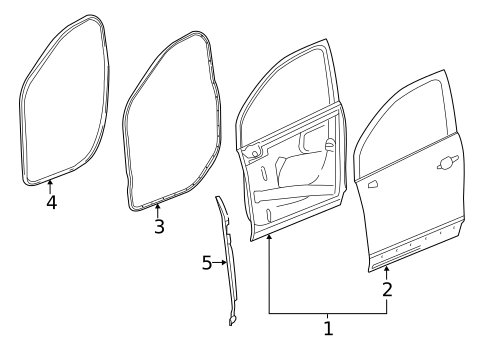 Door & Components for 2016 Buick Envision #0