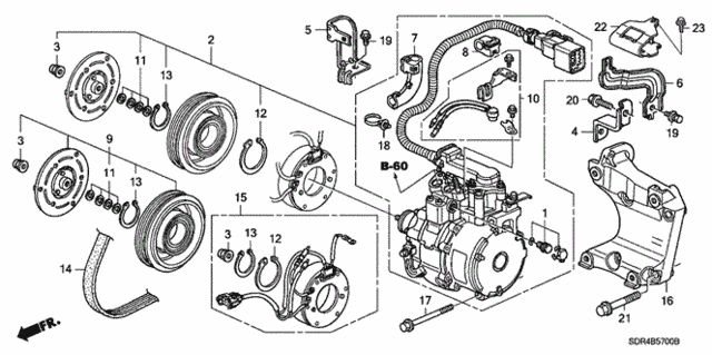 A/C Compressor for 2007 Honda Accord #0