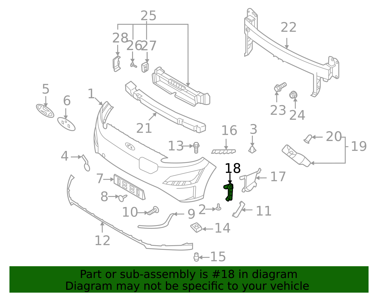 2022-2023 Hyundai Kona Electric End Cap 86545-K4AA0 | OEM