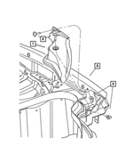 6509056AA - Body Sheet Metal Except Doors: Bolt for SRT: Viper Image image