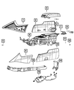 6505601AA - Interior Trim: Tapping Hex Flange Head Screw for Mopar Image
