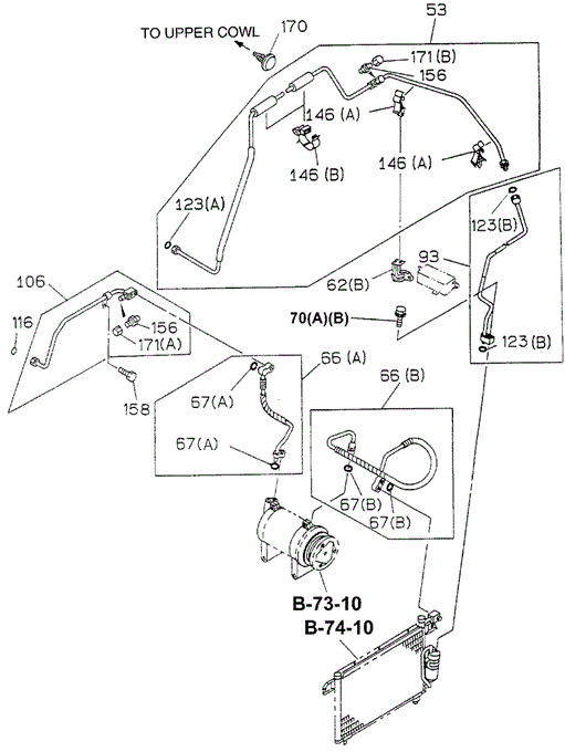 A/C Piping for 1997 Honda Passport #0