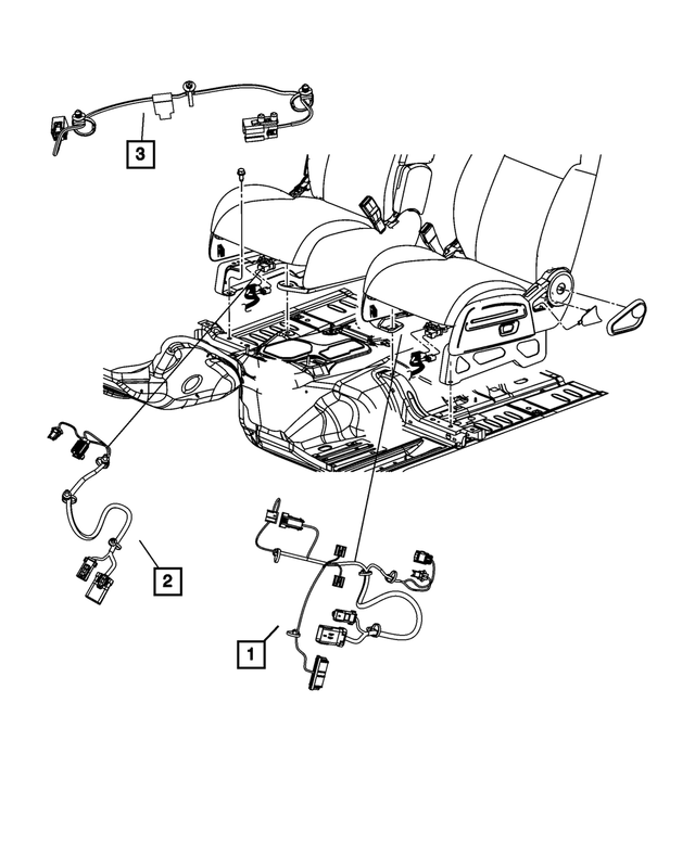 68021968AA - : Seat Wiring for Mopar Image
