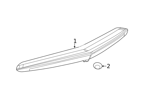 High Mounted Stop Lamp for 2015 Cadillac ELR #0