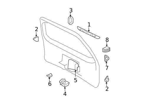 Lock & Hardware for 2004 Ford Expedition #2