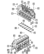 R8003549AA - 6.7L Turbo Diesel; Engine: Short Block Engine for Mopar Image