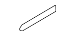 8W7839480B - Body: Quarter Glass Seal for Audi Image