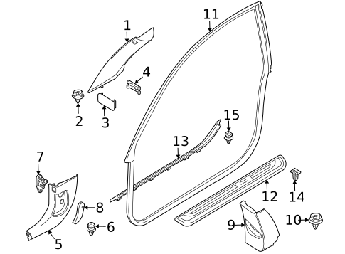 Interior Trim - Pillars for 2007 BMW M6 #0