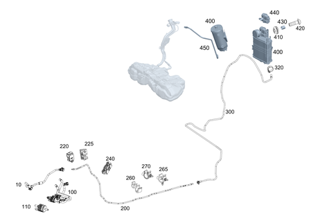 Closed Fuel-Evaporation-Control System for 2021 Mercedes-Benz AMG GT 53 #0