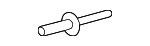9132667 - Body: Bumper Cover Support Rail Rivet for GM Image