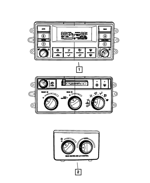 55057281AE - Electrical: A/c And Heater Control for Mopar Image