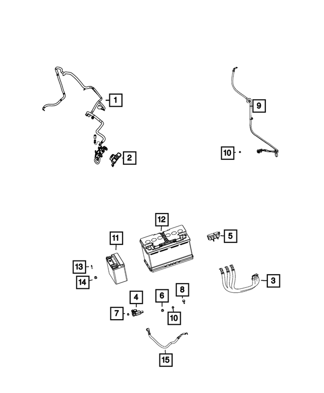 68252105AF - Electrical: Battery Positive Wiring for Mopar Image image