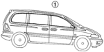 4797596 - Body: Stripe Package for Chrysler: Town &amp; Country | Dodge: Caravan, Grand Caravan Image