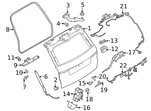 Liftgate for 2023 Land Rover Discovery Sport #3