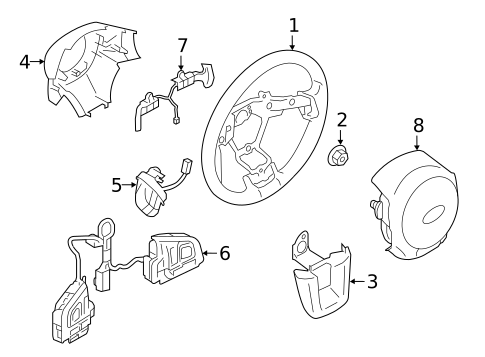 Steering Wheel & Trim for 2017 Subaru Outback #0