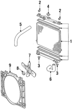 3462185 - Cooling System: Fan for Chrysler: Fifth Avenue | Dodge: B150, B250, B350, D100, D150, D250, D350, Dakota, W100, W150, W250, W350 Image