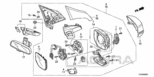 Mirror for 2020 Acura RLX #0
