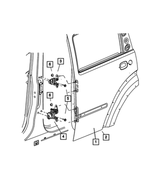 55360898AG - Doors and Related Parts: Rear Door, Right for Mopar Image