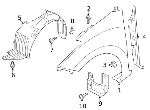 Fender & Components for 2014 Hyundai Elantra GT #0