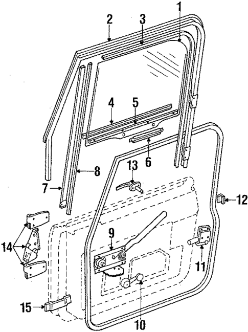 Front Door for 1985 Jeep CJ7 #0