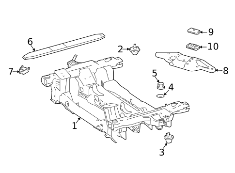 Suspension Mounting for 2021 Mercedes-Benz Sprinter 1500 #1