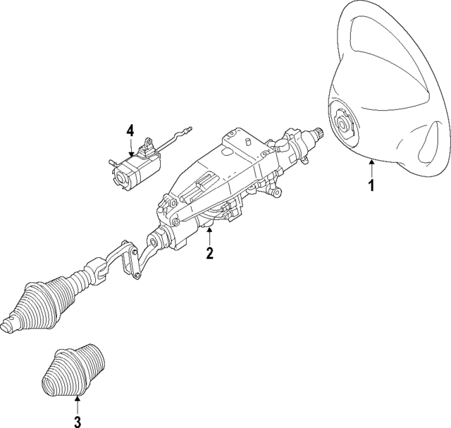 21846005189E38 - Steering: Steering Wheel for Mercedes-Benz Image