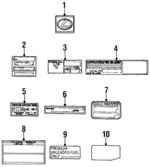 1129150021 - Body: Nameplate for Lexus: LS400, SC400 Image