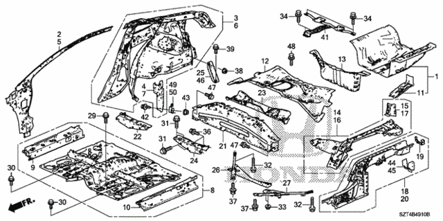 Floor - Inner Panel for 2012 Honda CR-Z #0