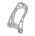 71013AQ010 - Body: Seat Back Frame for Toyota: Camry Image