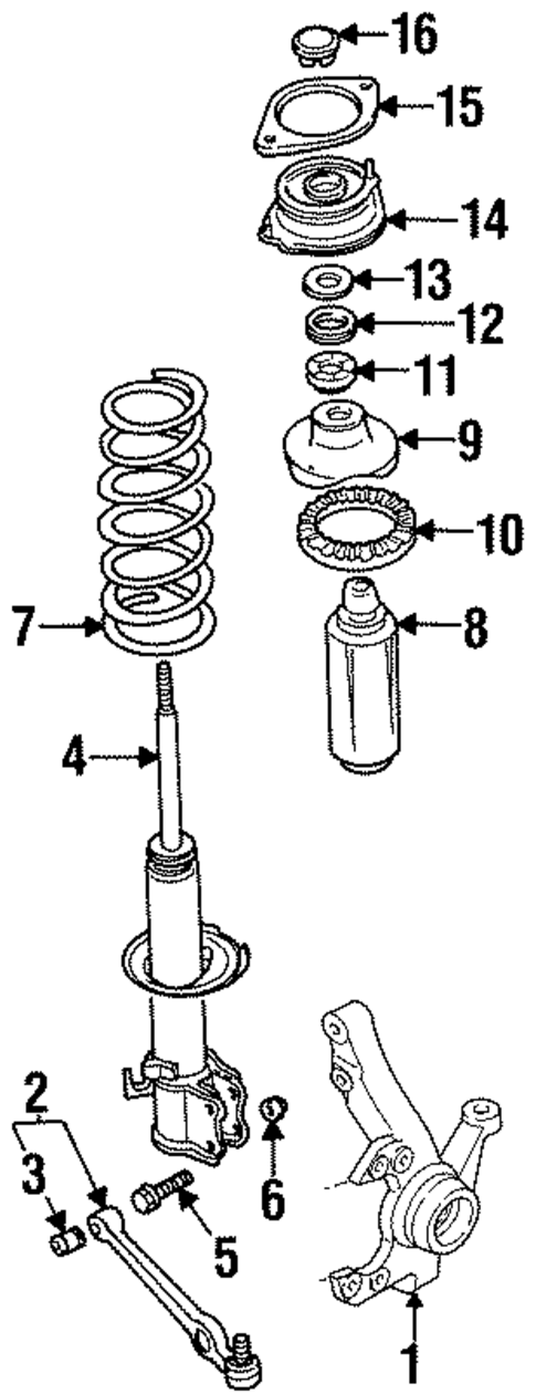 Suspension Components for 1996 Ford Aspire #0
