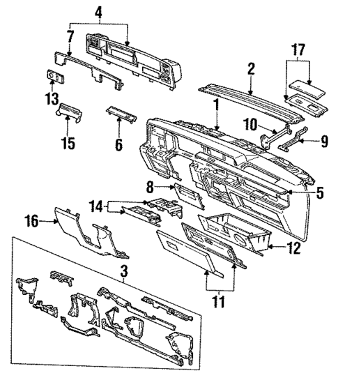 Instrument Panel for 1990 Lincoln Continental #0