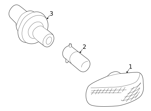 Signal Lamps for 1998 Mercedes-Benz CLK320 #0