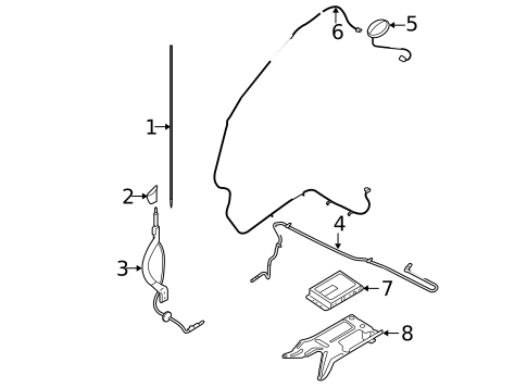 Antenna & Radio for 2010 Mercury Mariner #0