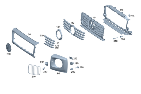 Radiator Grille for 2002 Mercedes-Benz G500 #0