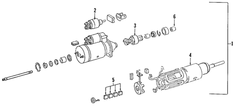 Starter for 1990 Mercedes-Benz 190E #0