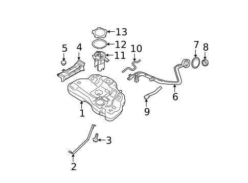 Hardware, Fasteners & Fittings for 2005 Nissan Quest #0
