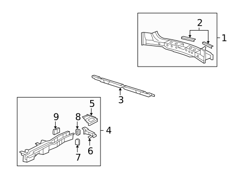 Rear Floor & Rails for 2011 Acura MDX #0