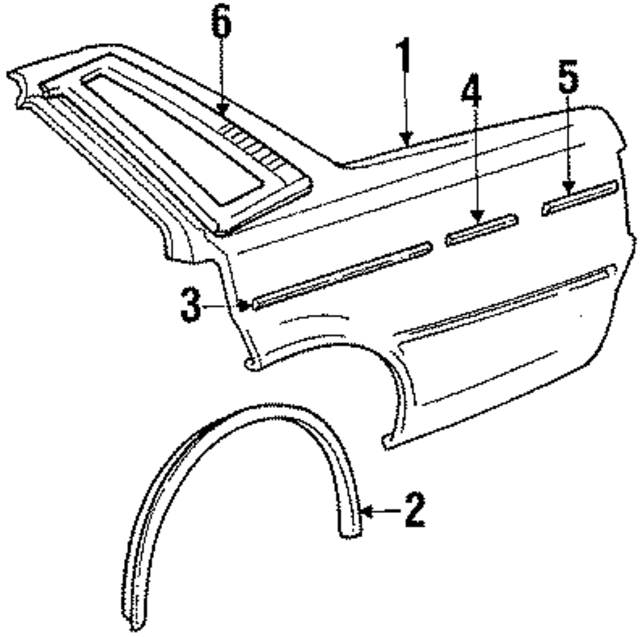 6160222926 - Body: Quarter Panel for Toyota Image