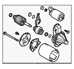 361002B510 - Electrical: Starter for Hyundai: Elantra, Elantra GT, Kona, Sonata, Tucson, Veloster Image