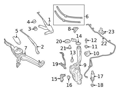 Wiper & Washer Components for 2020 Mercedes-Benz G63 AMG #3