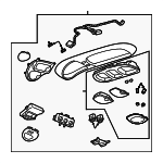 4C7Z78519A70AAF - Body: Overhead Console for Ford: Excursion Image